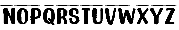 Ink District Stamp Font UPPERCASE