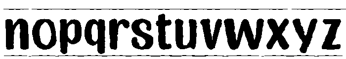 Ink District Stamp Font LOWERCASE