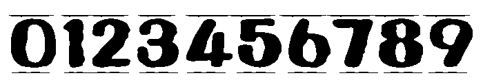 Ink District Width Stamp Font OTHER CHARS