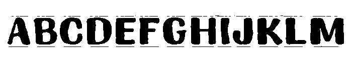 Ink District Width Stamp Font UPPERCASE