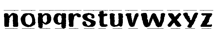 Ink District Width Stamp Font LOWERCASE