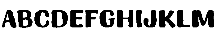 Ink District Width Font UPPERCASE