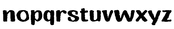Ink District Width Font LOWERCASE