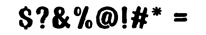 Ink District Font OTHER CHARS