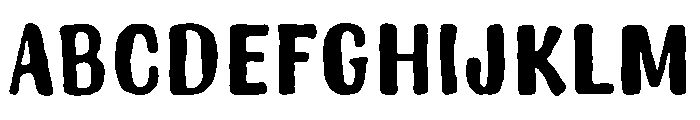 Ink District Font UPPERCASE