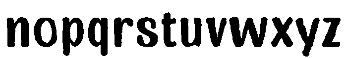 Ink District Font LOWERCASE