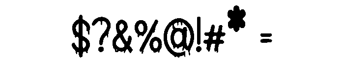 Ink_Drip Font OTHER CHARS