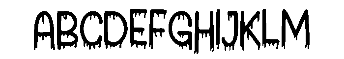 Ink_Drip Font UPPERCASE