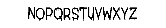 Ink_Drip Font LOWERCASE