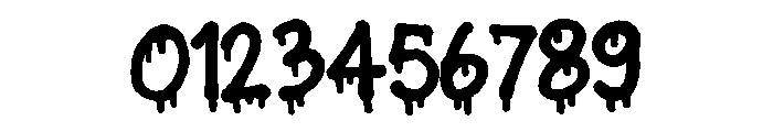 Ink Drips Tag Marker Regular Font OTHER CHARS