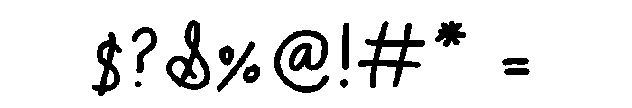 Ink Spaghetti Medium Font OTHER CHARS