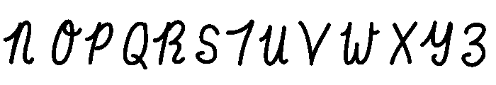 Ink Spaghetti Medium Font UPPERCASE
