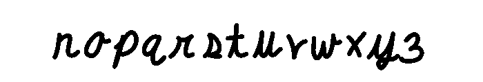 Ink Spaghetti Medium Font LOWERCASE