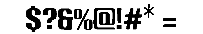 Ink Trap Display Font OTHER CHARS