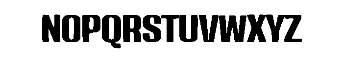 Ink Trap Display Font LOWERCASE