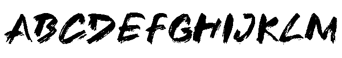 Ink Yugo Font UPPERCASE