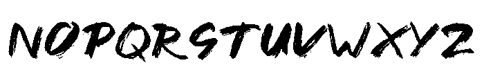 Ink Yugo Font UPPERCASE