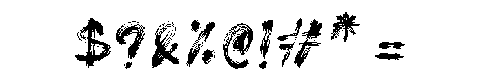 InkCridible Regular Font OTHER CHARS