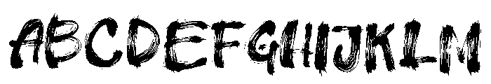 InkCridible Regular Font UPPERCASE