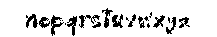 InkCridible Regular Font LOWERCASE