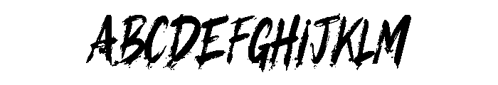 InkForge Font UPPERCASE