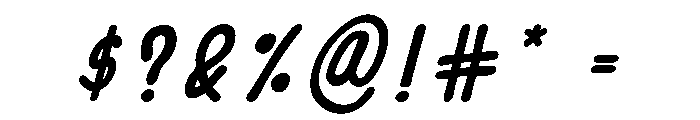 InkSlim Bold Italic Font OTHER CHARS