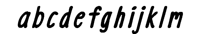 InkSlim Bold Italic FONT