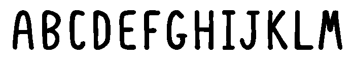 InkSlim Bold Font UPPERCASE
