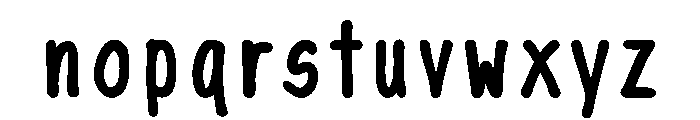 InkSlim Bold Font LOWERCASE