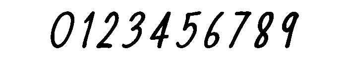 InkSlim Italic Font OTHER CHARS