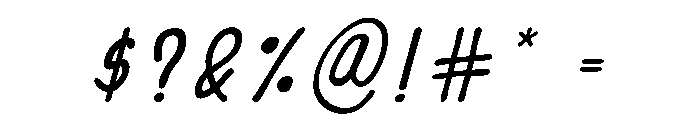 InkSlim Italic Font OTHER CHARS