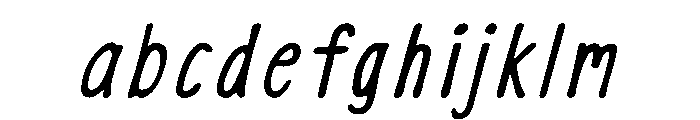 InkSlim Italic FONT