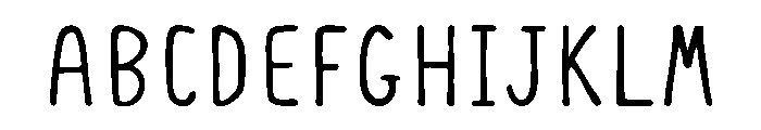 InkSlim Font UPPERCASE