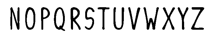 InkSlim Font UPPERCASE