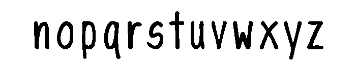 InkSlim Font LOWERCASE