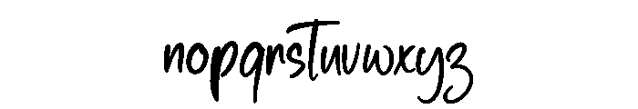 Inkberry Font LOWERCASE