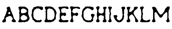Inkfolk Regular Font UPPERCASE