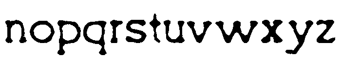 Inkfolk Regular Font LOWERCASE