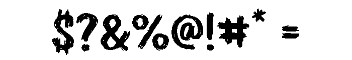 Inklash Font OTHER CHARS