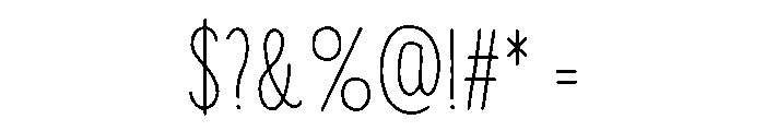 Inklio Calm Font OTHER CHARS