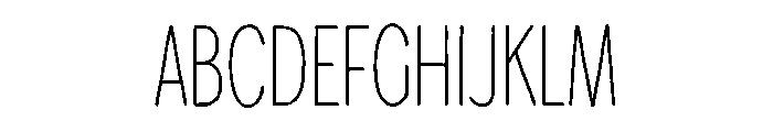 Inklio Calm Font UPPERCASE