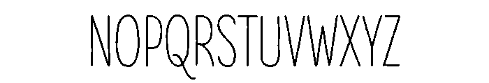 Inklio Calm Font UPPERCASE