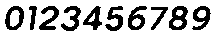 Inkora Sans Bold Italic Font OTHER CHARS