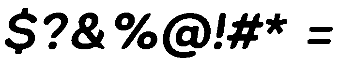 Inkora Sans Bold Italic Font OTHER CHARS