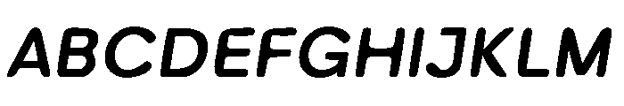 Inkora Sans Bold Italic Font UPPERCASE