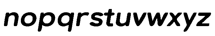 Inkora Sans Bold Italic Font LOWERCASE