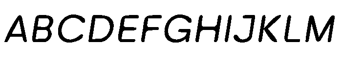 Inkora Sans Italic Font UPPERCASE