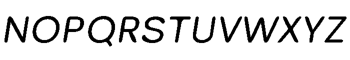 Inkora Sans Italic Font UPPERCASE