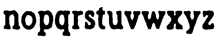 Inkquest Regular Font LOWERCASE