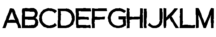 Inkvera sans Regular Font UPPERCASE